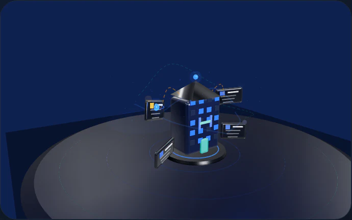 Cinematic HousingStreet Property World showing One property fractured across disconnected tools.